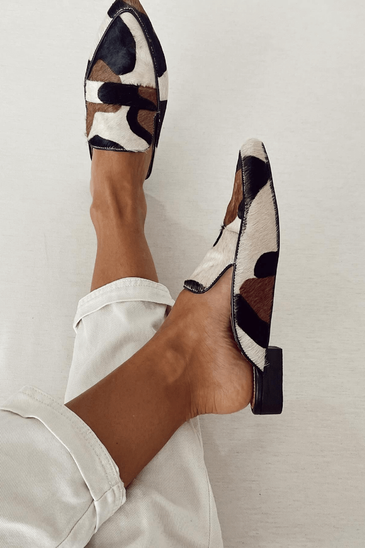 Noémie | Abstract Loafer Mules