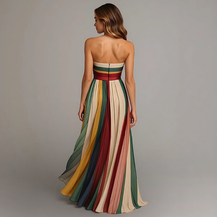 Aveline | Strapless Pleated Gown