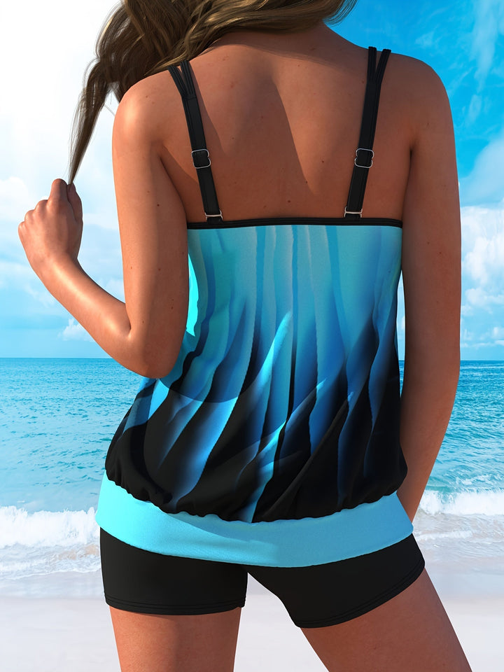 Selene | Blue Drift Tankini