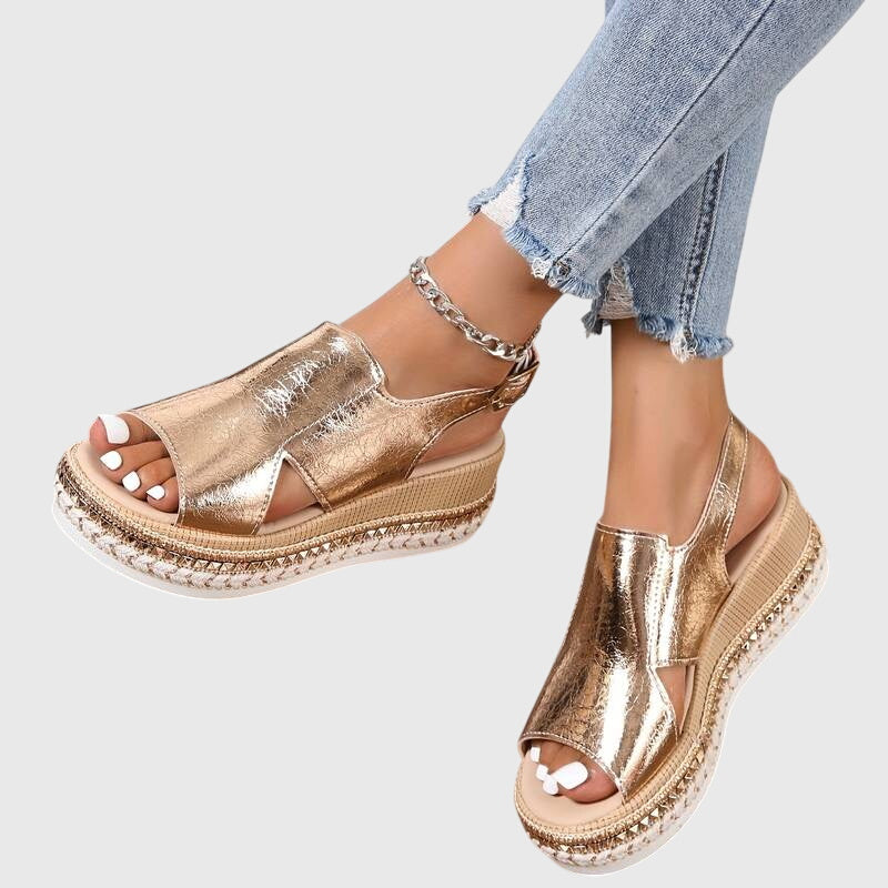 Selestine | Golden Drift Sandal