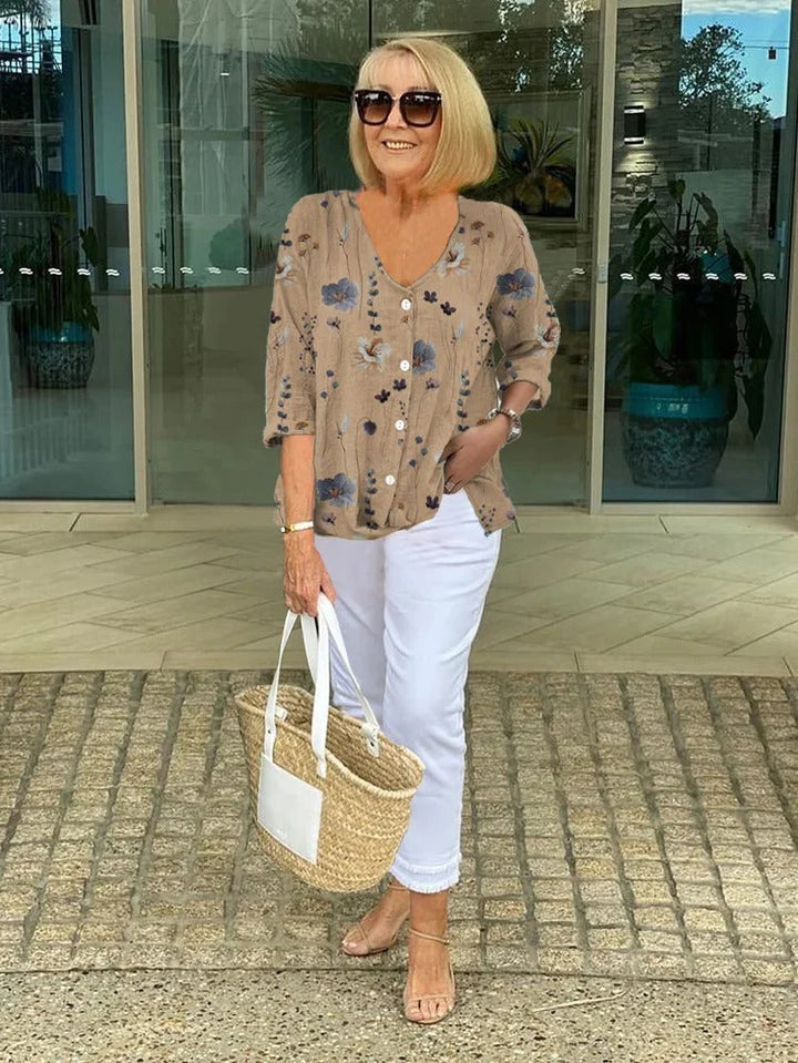 Nerina | Coastal Ease Blouse