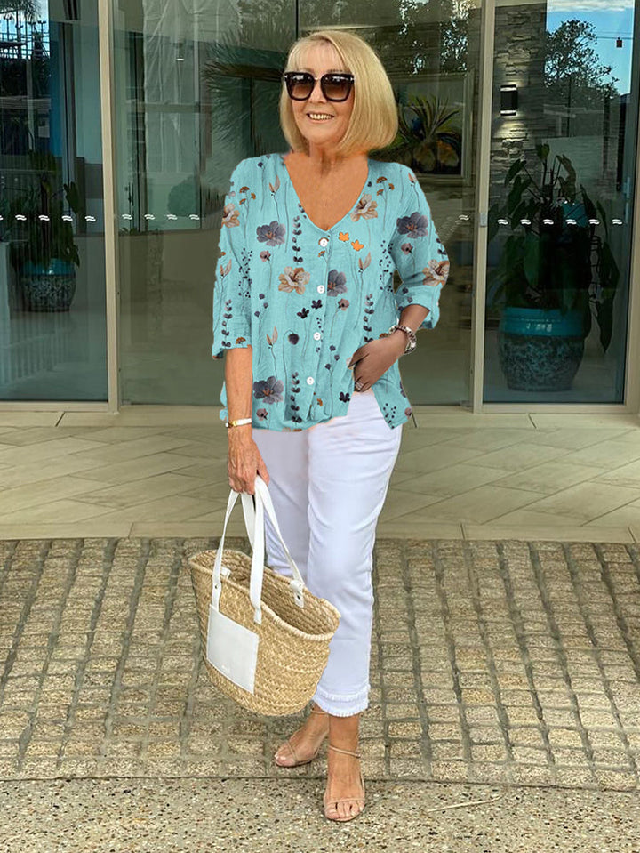 Nerina | Coastal Ease Blouse