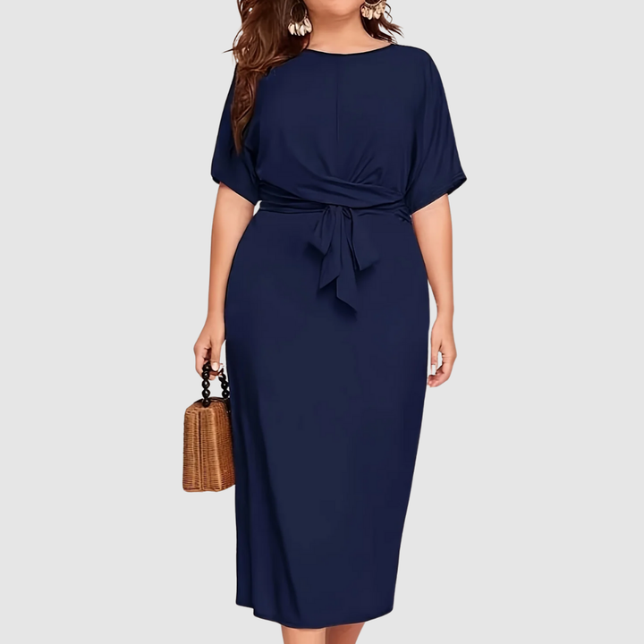 Liora | Draped Midi Dress