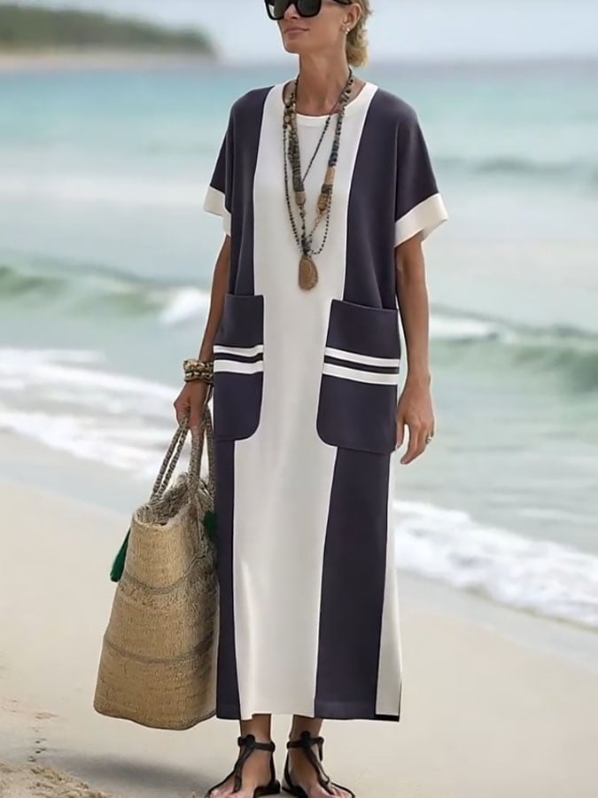 Céline | Coastal Panel Maxi Dress