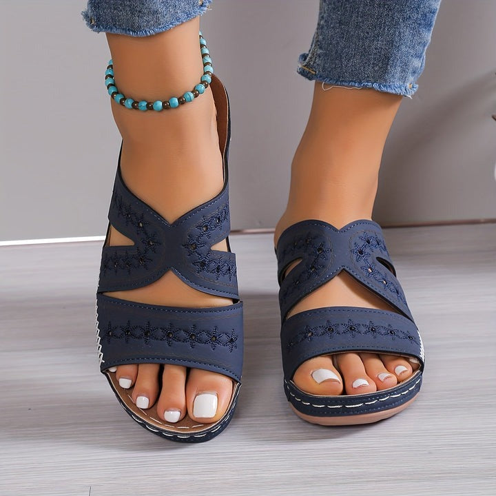 Ruby - Supportive Open-Toe Platform Sandals