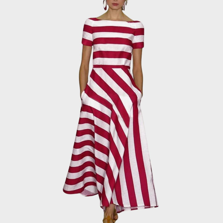 Maribel | Striped A-Line Dress
