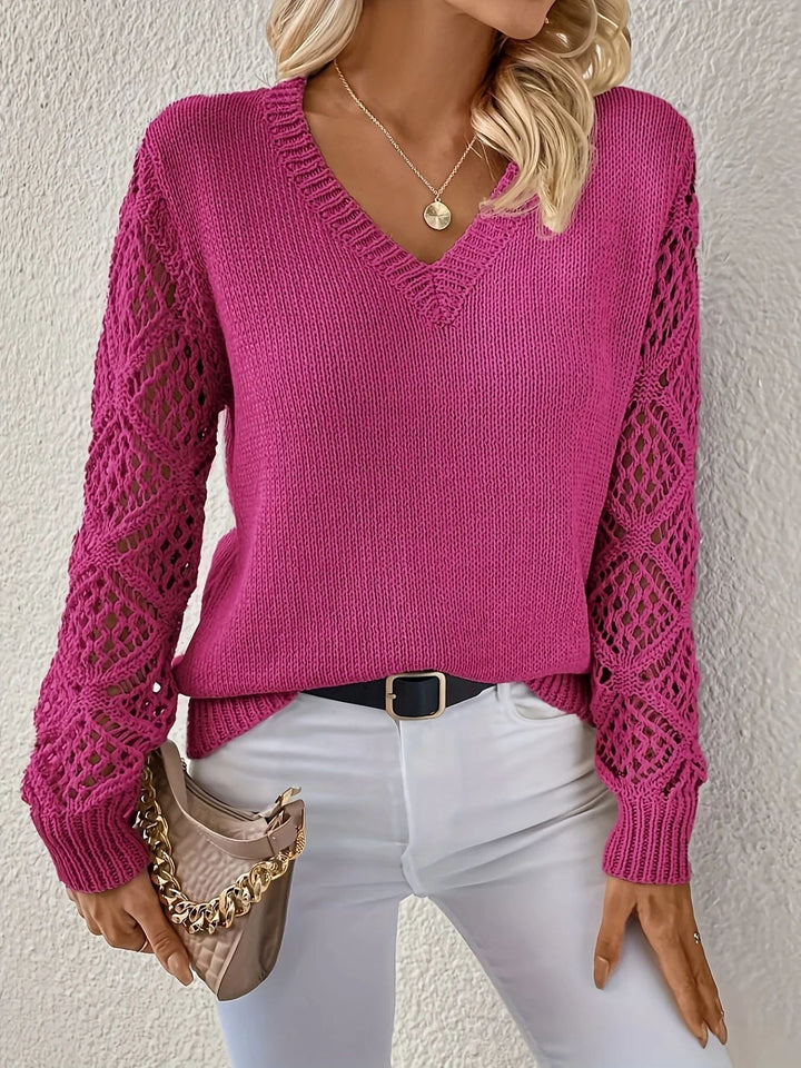 Olivia | Soft V-Neck Knit Sweater