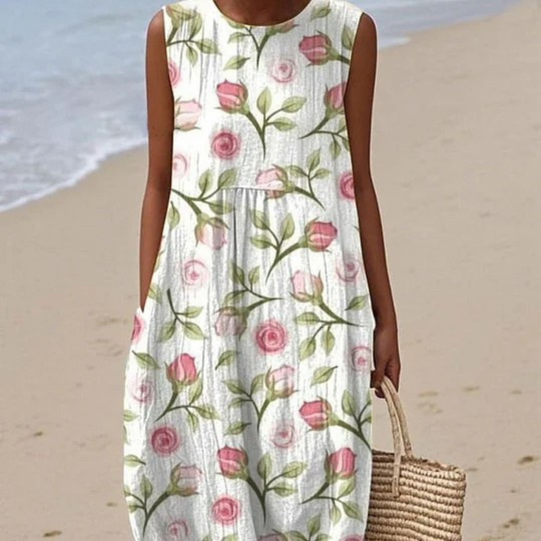 Maribel™ | Floral Sleeveless Summer Dress