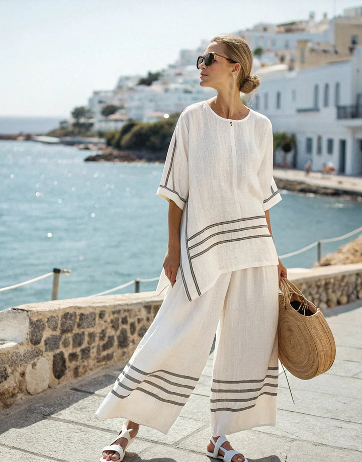 Maribel | Coastal Stripe Lounge Set