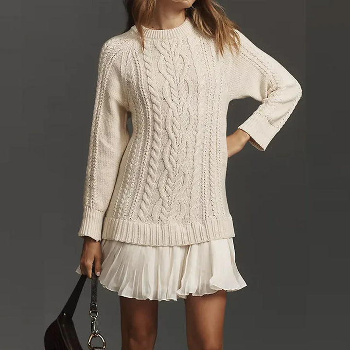 Maribel | Cable-Knit Sweater Dress
