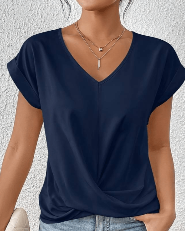 Jade | Relaxed V-Neck Everyday Top