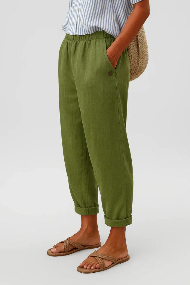 Sharona - Timeless Linen-Cotton Trousers