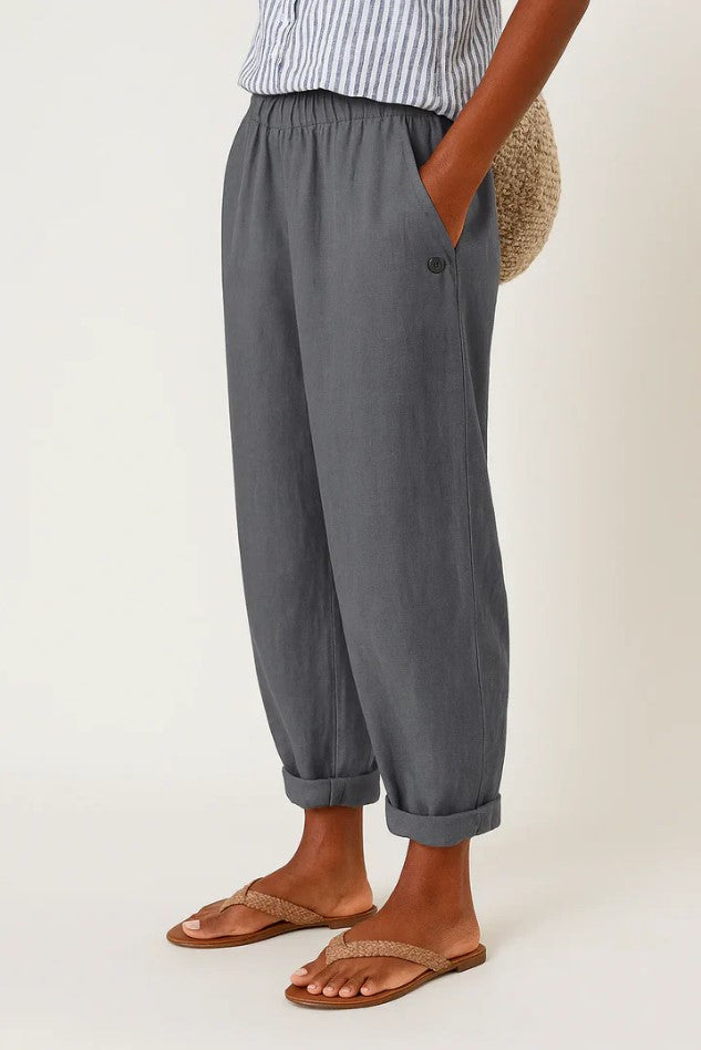 Sharona - Timeless Linen-Cotton Trousers