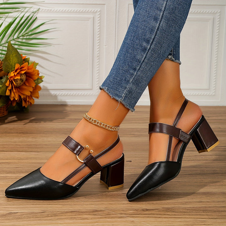 Clara Duet | Two-Tone Heeled Slingbacks