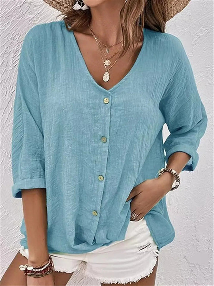 Lana | Lightweight Everyday Linen-Feel Top