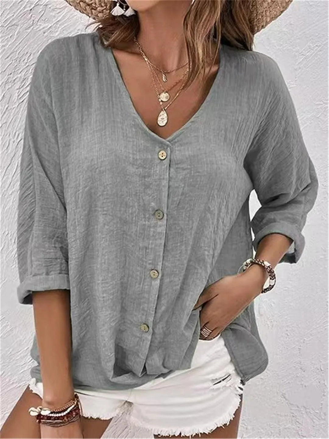 Lana | Lightweight Everyday Linen-Feel Top
