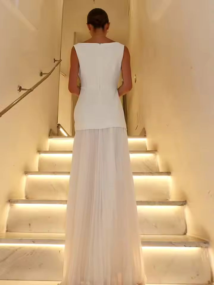 Seraphine | Pleated Evening Dress