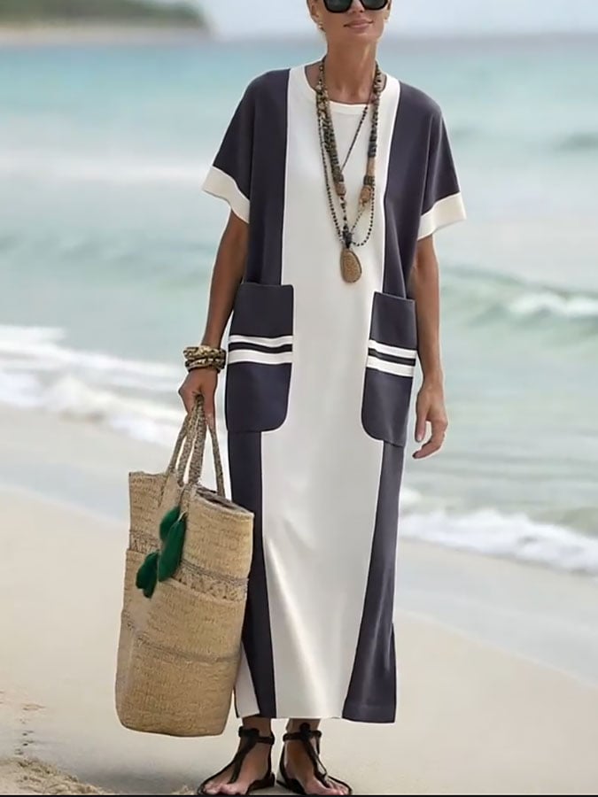 Céline | Coastal Panel Maxi Dress