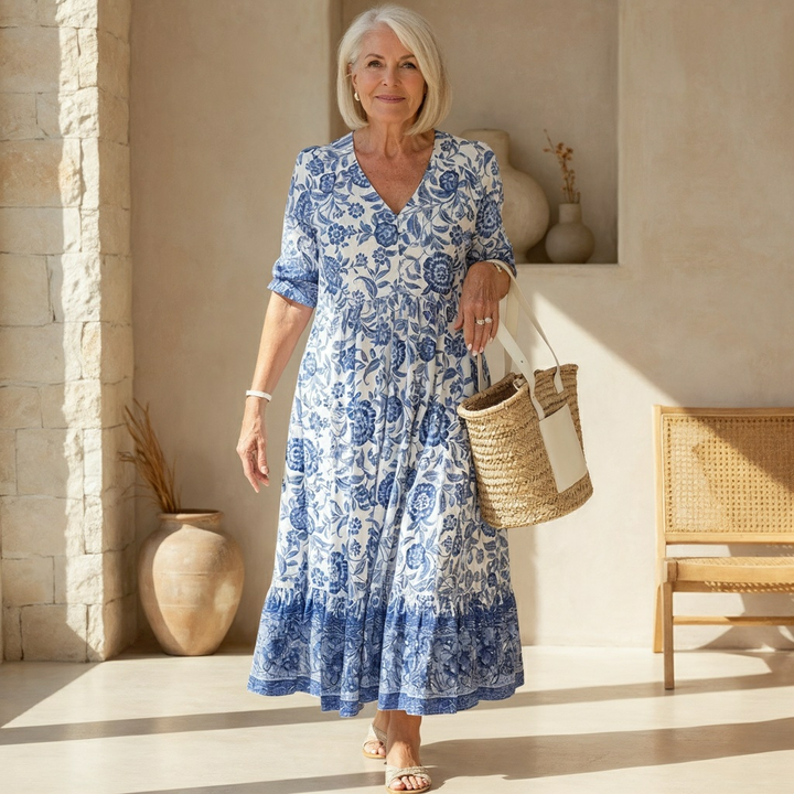 Eveline | Flowing Floral Maxi Dress