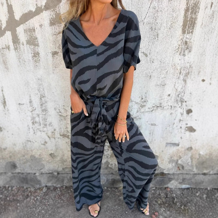 Evelina | Relaxed Printed Jumpsuit